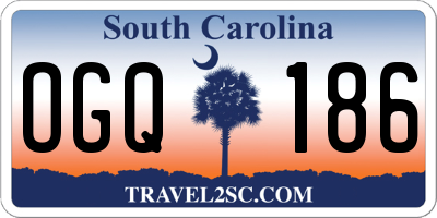 SC license plate OGQ186