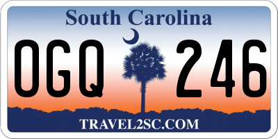SC license plate OGQ246