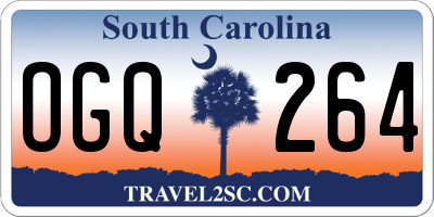 SC license plate OGQ264