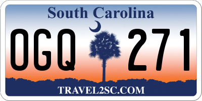 SC license plate OGQ271