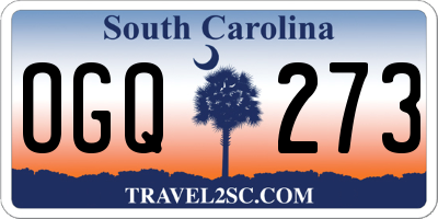 SC license plate OGQ273