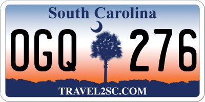 SC license plate OGQ276