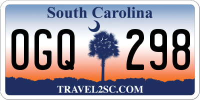 SC license plate OGQ298