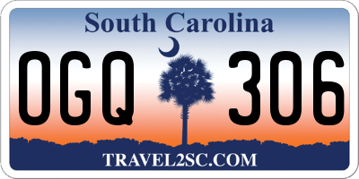 SC license plate OGQ306
