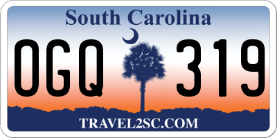 SC license plate OGQ319