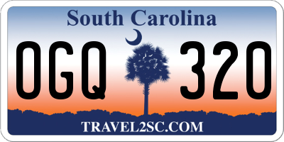 SC license plate OGQ320