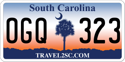 SC license plate OGQ323