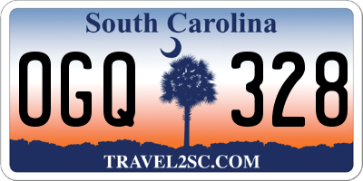 SC license plate OGQ328