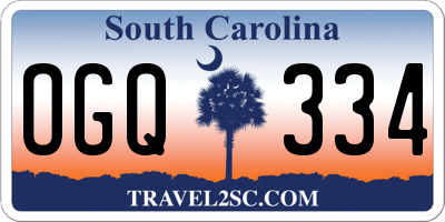 SC license plate OGQ334