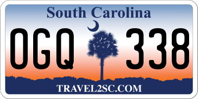 SC license plate OGQ338
