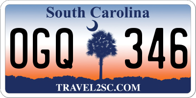 SC license plate OGQ346