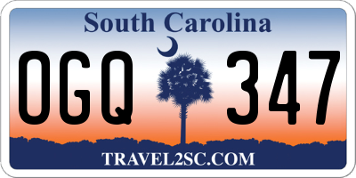 SC license plate OGQ347