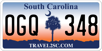 SC license plate OGQ348