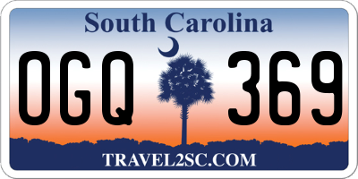 SC license plate OGQ369