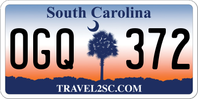 SC license plate OGQ372
