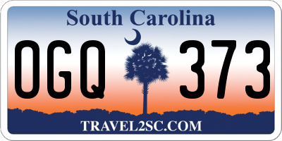 SC license plate OGQ373