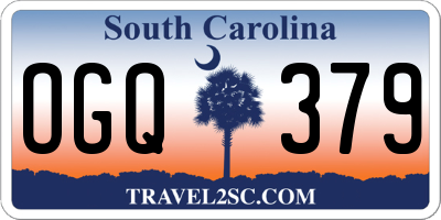 SC license plate OGQ379
