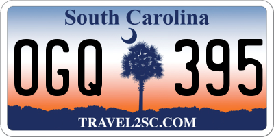 SC license plate OGQ395