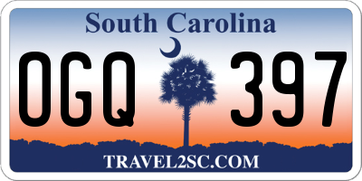 SC license plate OGQ397
