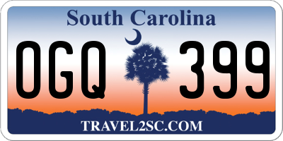 SC license plate OGQ399