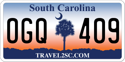 SC license plate OGQ409