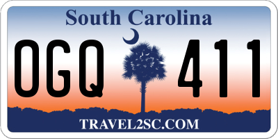 SC license plate OGQ411