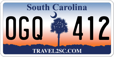 SC license plate OGQ412