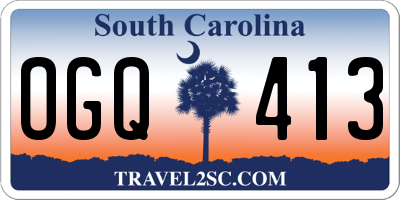 SC license plate OGQ413