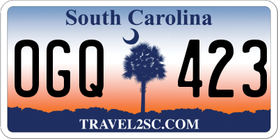 SC license plate OGQ423