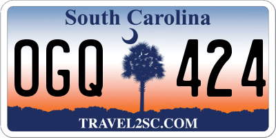 SC license plate OGQ424