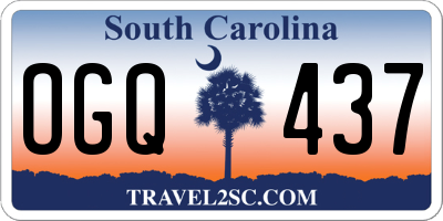SC license plate OGQ437