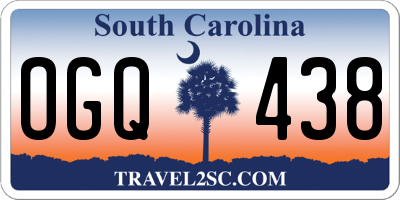 SC license plate OGQ438