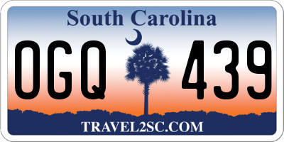 SC license plate OGQ439