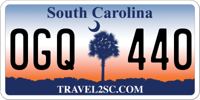 SC license plate OGQ440