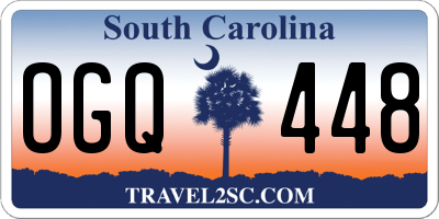 SC license plate OGQ448