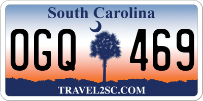 SC license plate OGQ469