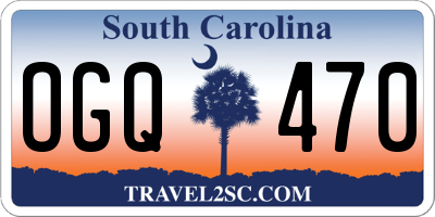 SC license plate OGQ470