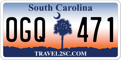 SC license plate OGQ471