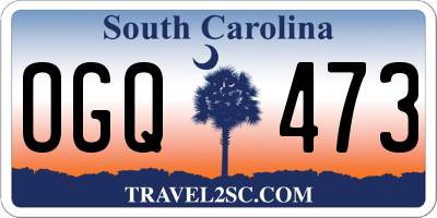SC license plate OGQ473
