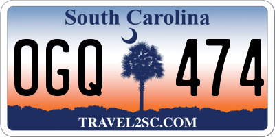 SC license plate OGQ474