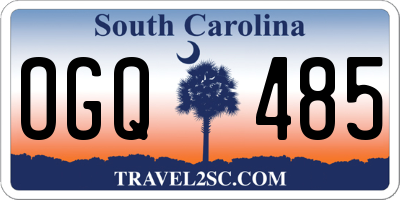 SC license plate OGQ485