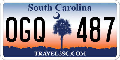 SC license plate OGQ487