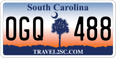 SC license plate OGQ488