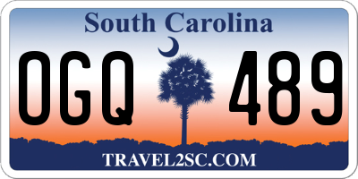 SC license plate OGQ489