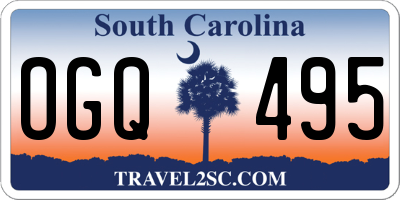 SC license plate OGQ495