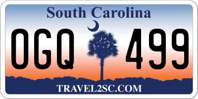 SC license plate OGQ499
