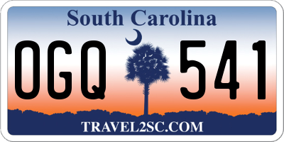 SC license plate OGQ541