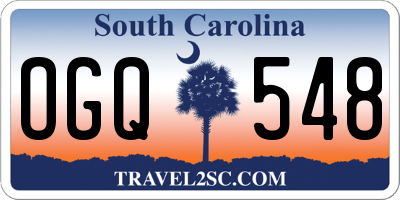 SC license plate OGQ548