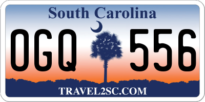 SC license plate OGQ556