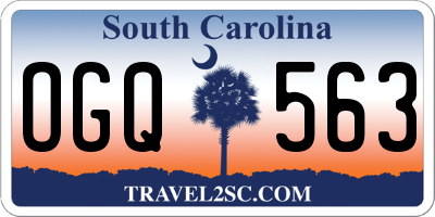 SC license plate OGQ563
